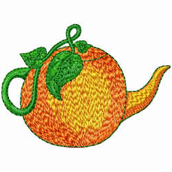 Teapots Embroidery Design 6 Teapots Embroidery Design 6